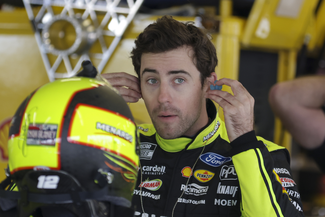 Ryan Blaney before practice