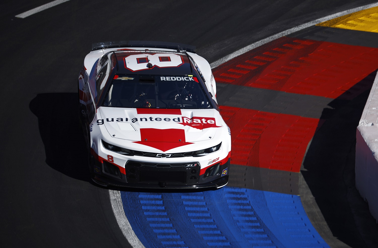 Tyler Reddick, driver of the No. 8 Chevrolet, drives during practice for the NASCAR Cup Series  Busch Light Clash on Feb. 5, 2022, in Los Angeles. | Jared C. Tilton/Getty Images