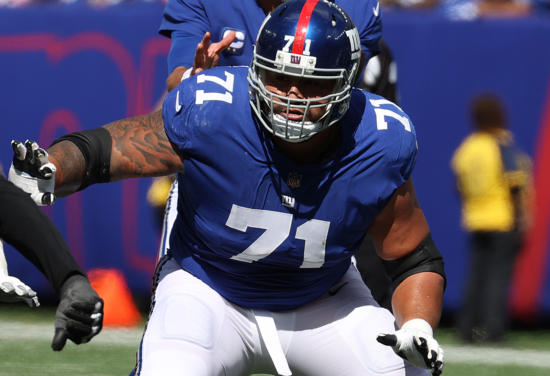 New York Giants guard Will Hernandez in 2021.