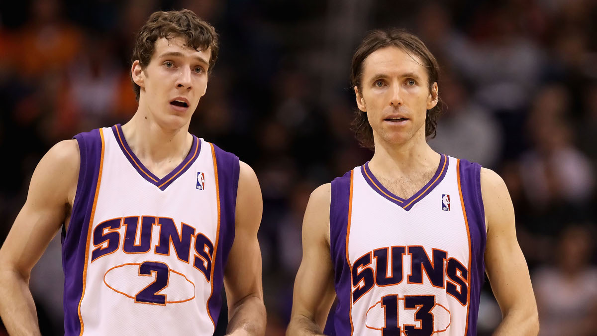 Brooklyn Nets coach Steve Nash and newly acquired point guard Goran Dragić were teammates with the Phoenix Suns from 2008–11,