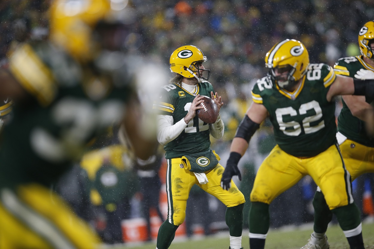 Aaron Rodgers could use a new offensive tackle 
