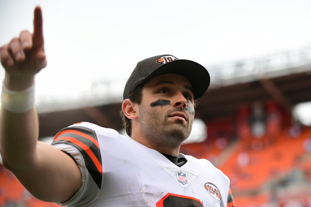 Cleveland Browns quarterback Baker Mayfield in 2021.