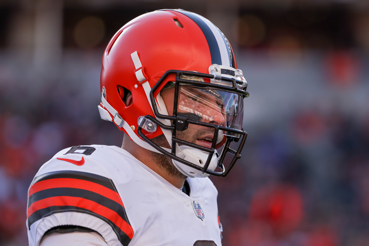 Cleveland Browns quarterback Baker Mayfield in 2021.
