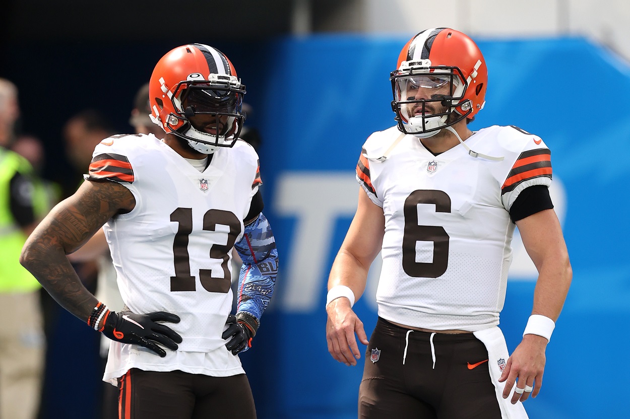 Baker Mayfield, Odell Beckham Jr Cleveland Browns