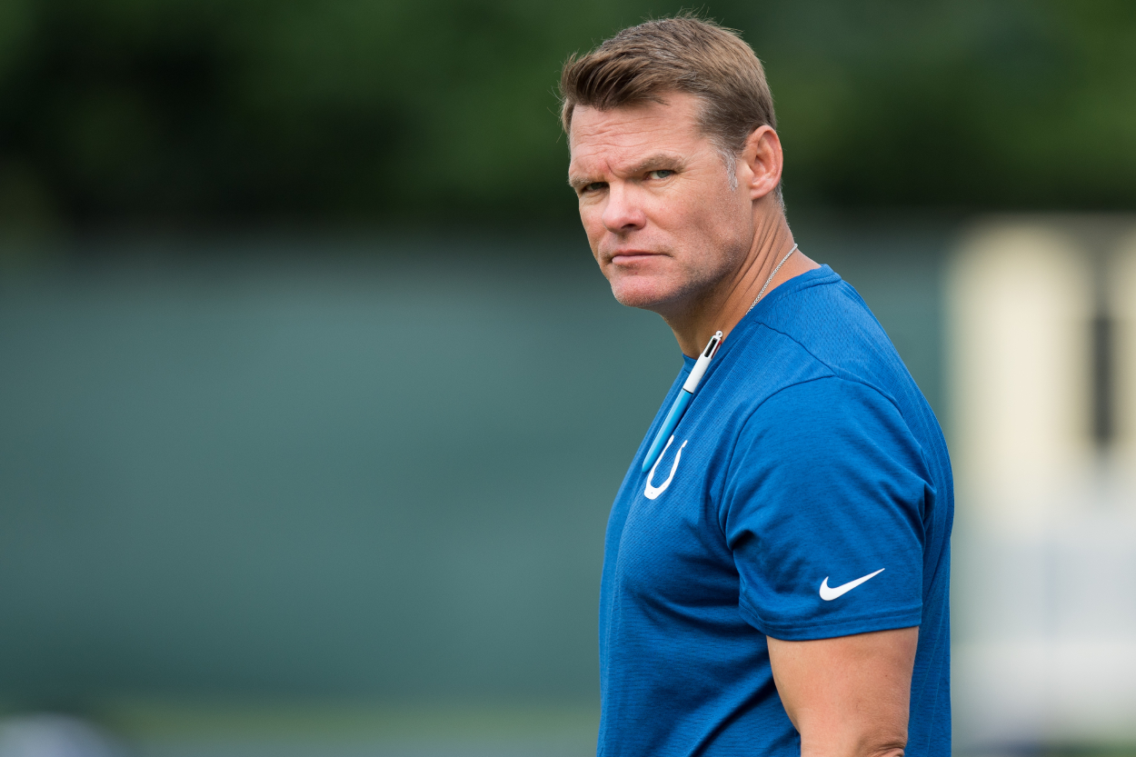 Indianapolis Colts general manager Chris Ballard, who has been conservative since trading Carson Wentz.
