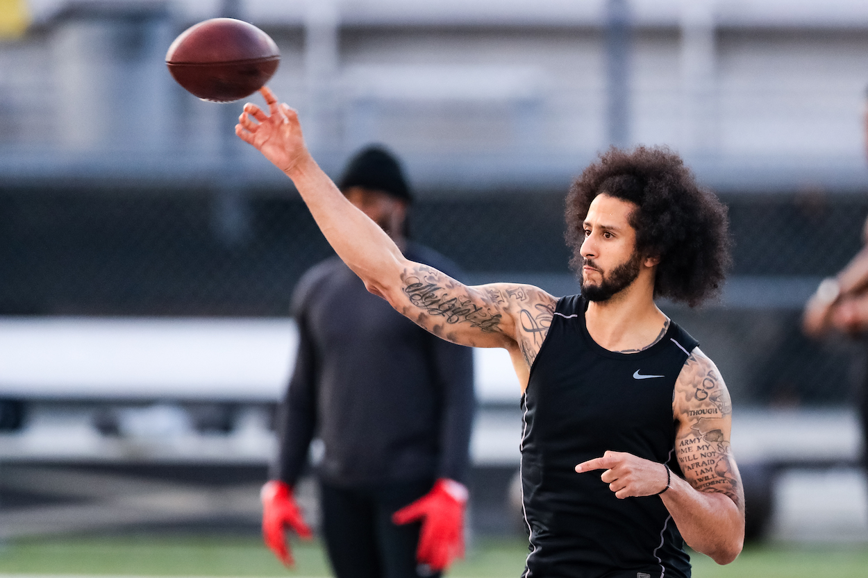 FA QB Colin Kaepernick.