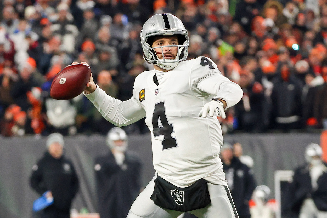 Raiders QB Derek Carr.