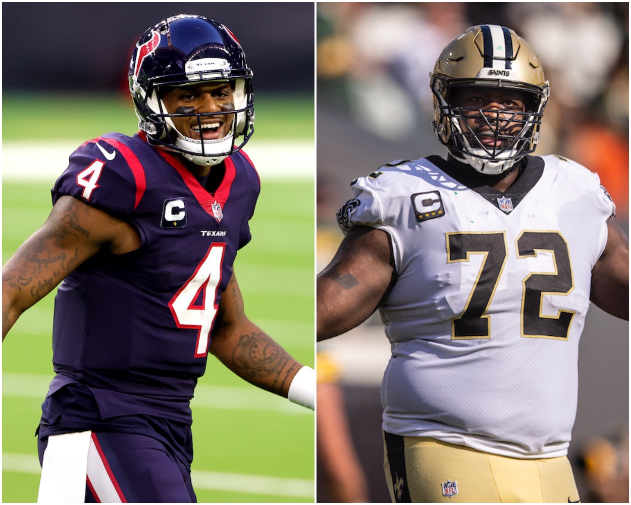 Deshaun Watson and Miami Dolphins target Terron Armstead.