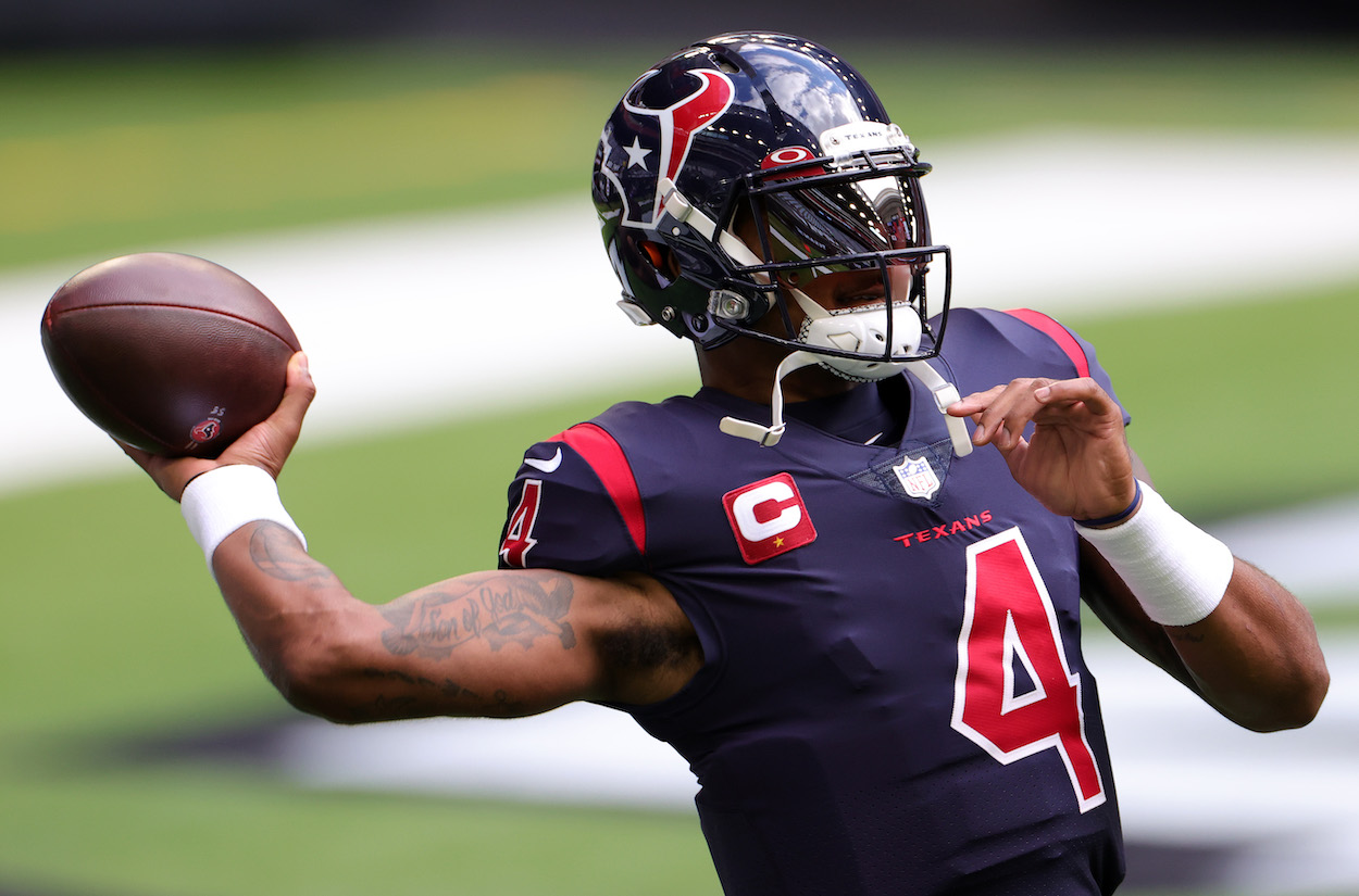 Former Dolphins trade target Deshaun Watson.