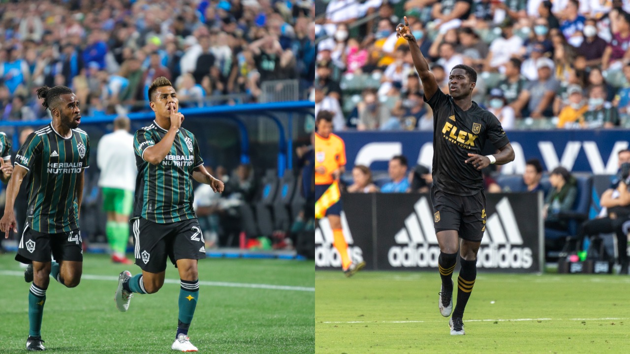 (L-R) The two teenagers named to the MLS Team of the Week in Week 2, Efrain Alvarez of the LA Galaxy and Mamadou Fall of LAFC
