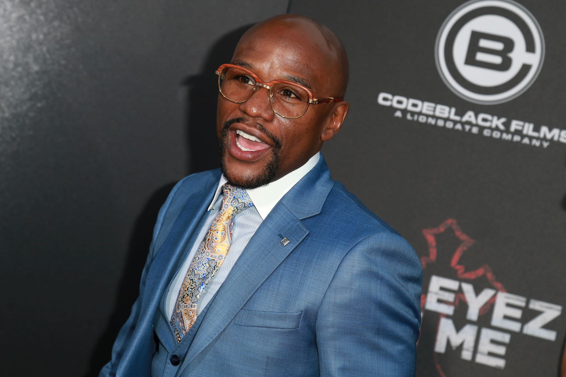 Floyd Mayweather's net worth on display at 'All Eyez On Me' premiere at Westwood Village Theatres in Los Angeles, California