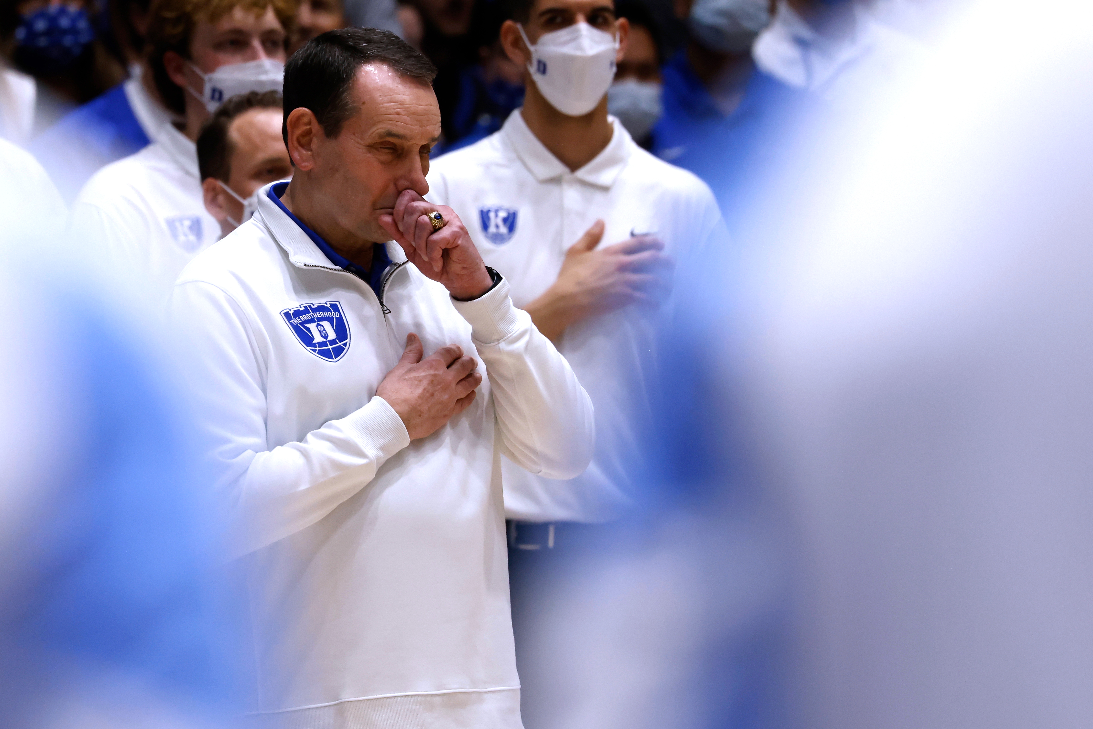 Duke head coach Mike Krzyzewski