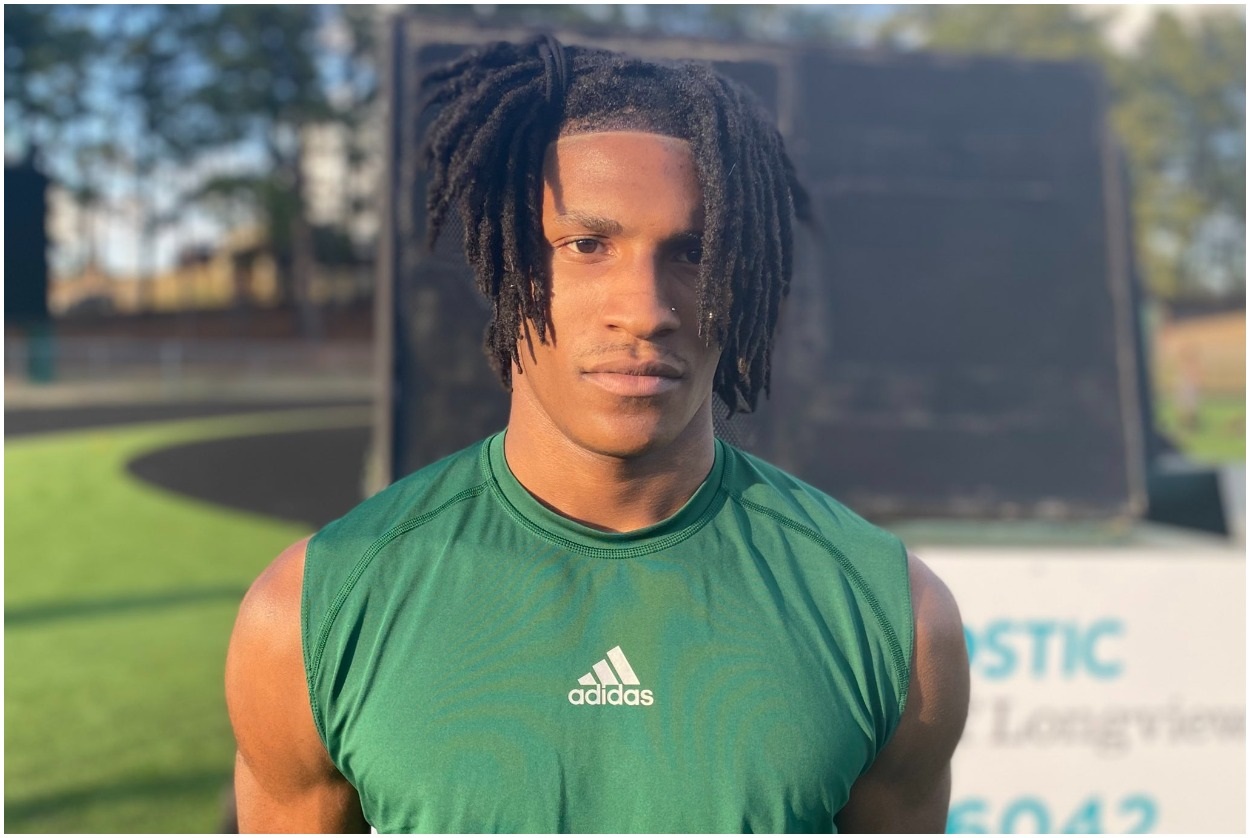 Jalen Hale smiles for the camera before committing to the Alabama Crimson Tide