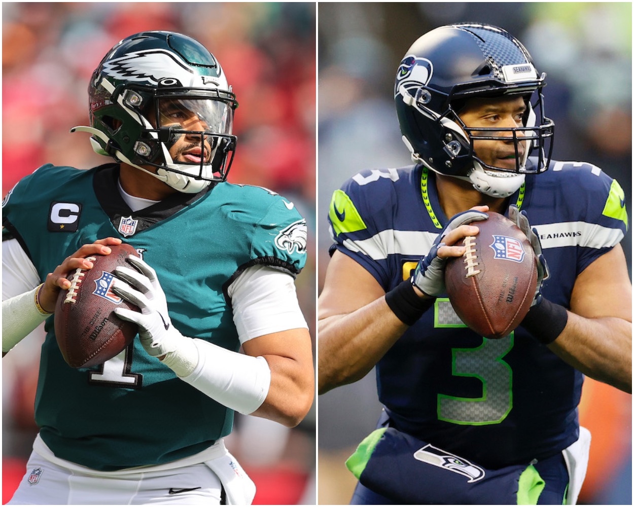 Jalen Hurts and Russell Wilson.