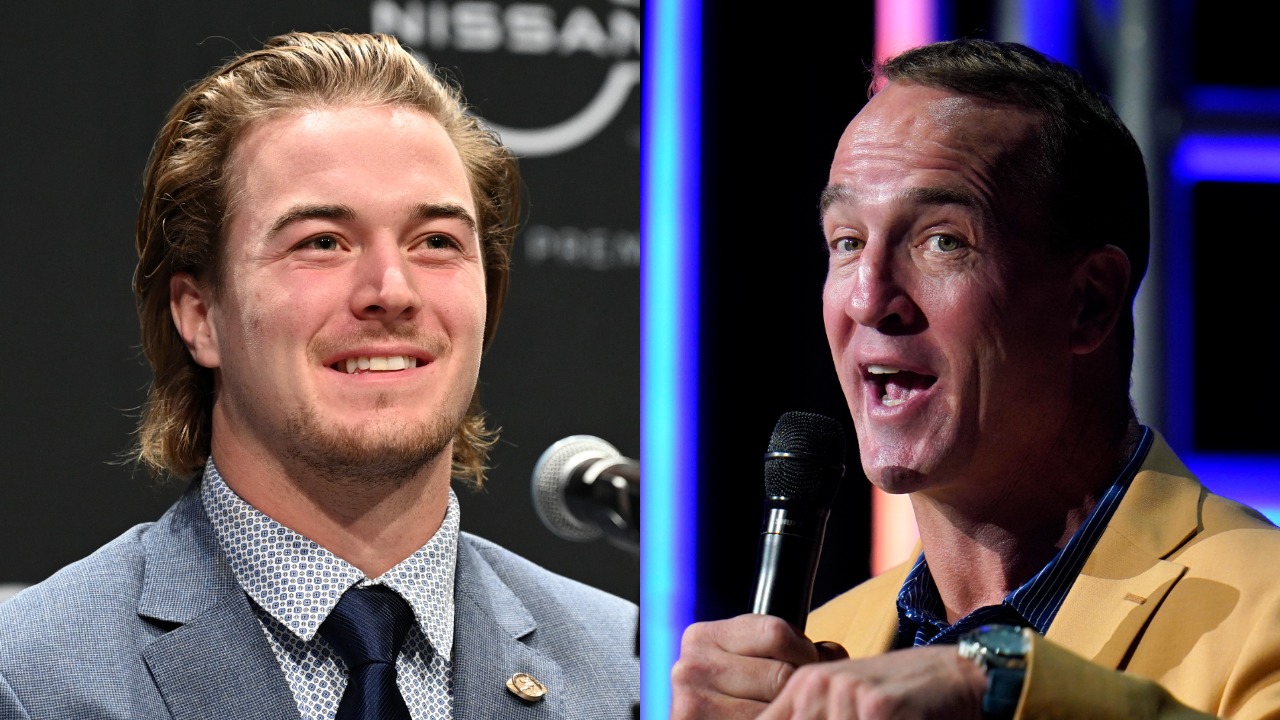 NFL Draft prospect Kenny Pickett speaks at press conference; Peyton Manning talks during Hall of Fame roundtable