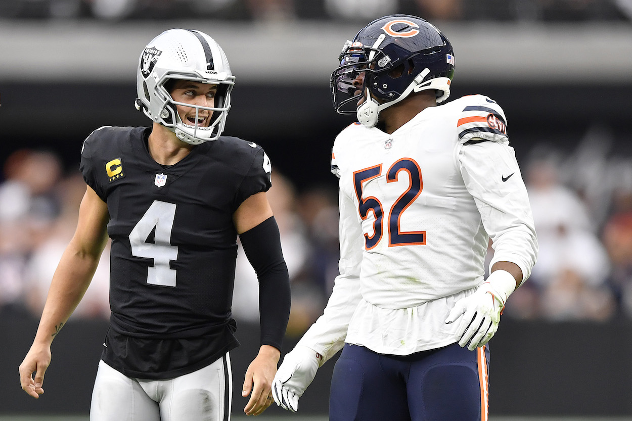 Khalil Mack and Derek Carr.