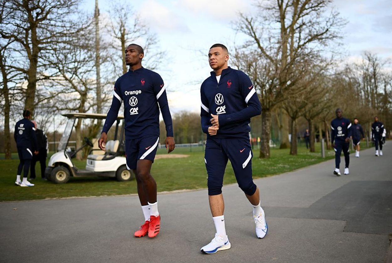 Kylian Mbappe (R) and Paul Pogba (L) could both find new clubs this summer.
