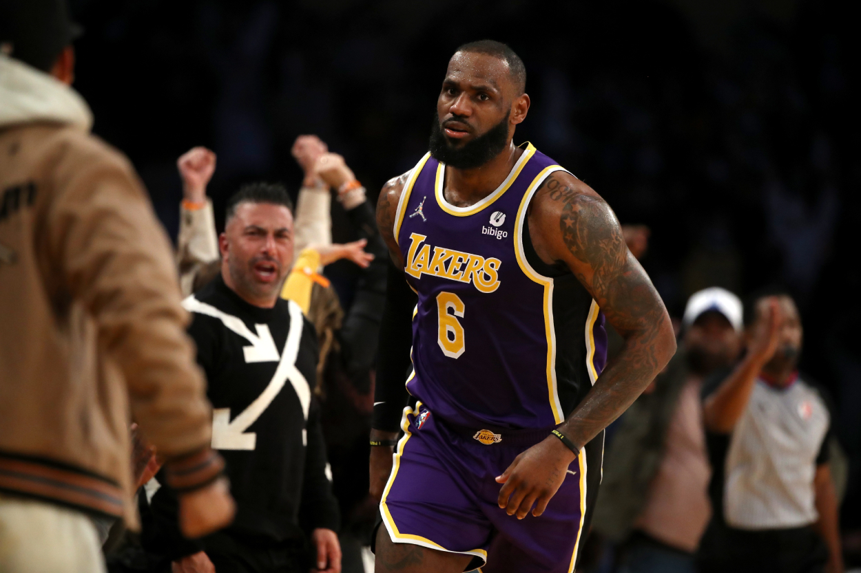 LeBron James of the Los Angeles Lakers.