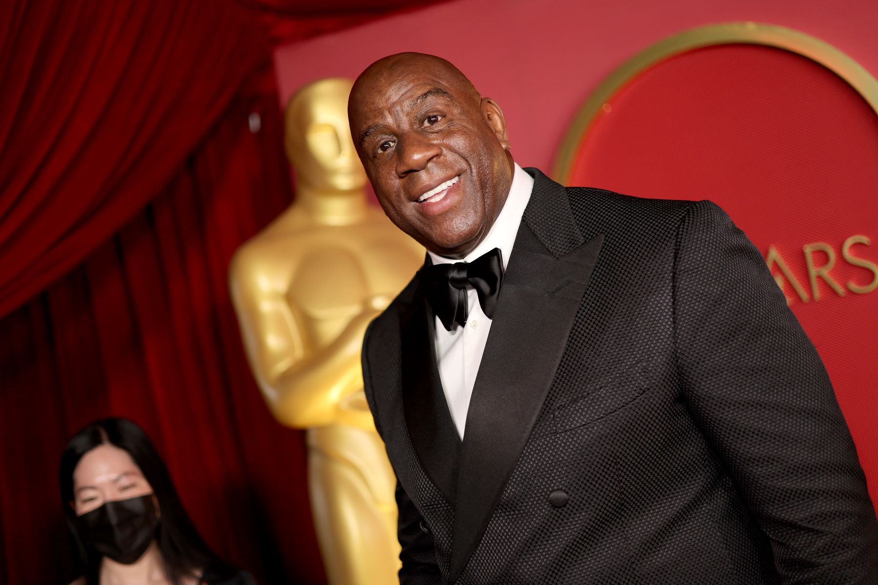 Former NBA Los Angeles Lakers superstar Magic Johnson attending the Governor Awards in Hollywood, California
