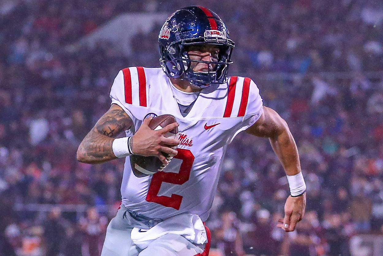 Ole Miss quarterback Matt Corral in 2021.