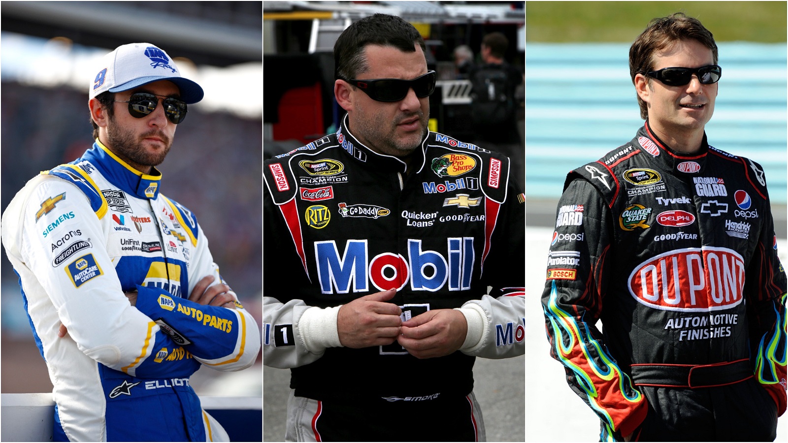 Chase Elliott, Tony Stewart, and Jeff Gordon are the most successful road course drivers in NASCAR Cup Series history. | Getty Images