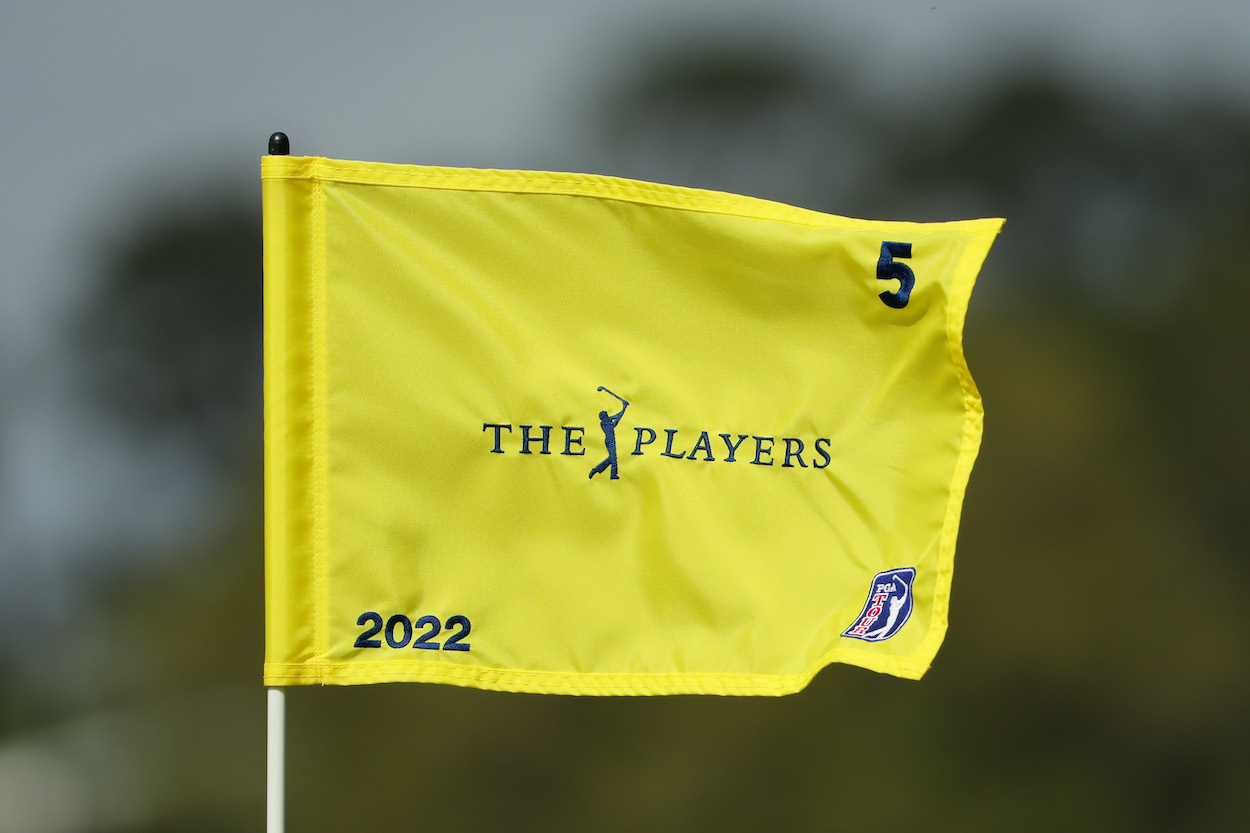 A Players Championship flag.