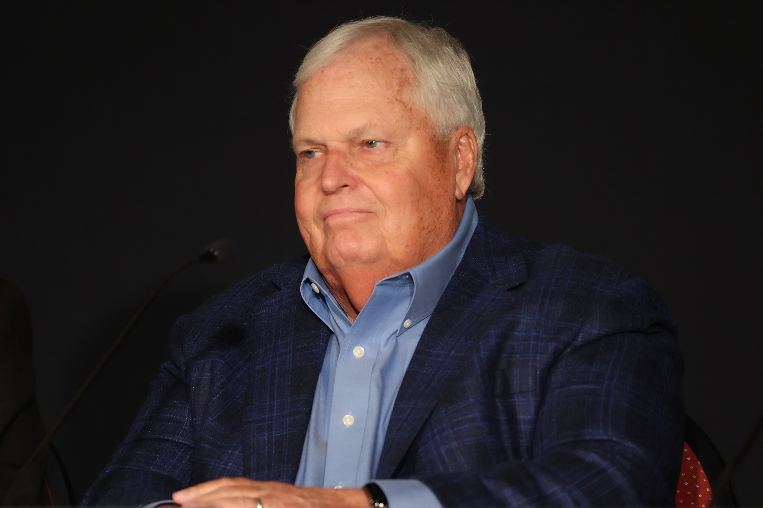 Hendrick Motorsports owner Rick Hendrick attends the NASCAR, IMSA, and Hendrick Motorsports press conference for the Garage 56 entry at the 2023 24 Hours of Le Mans announcement.