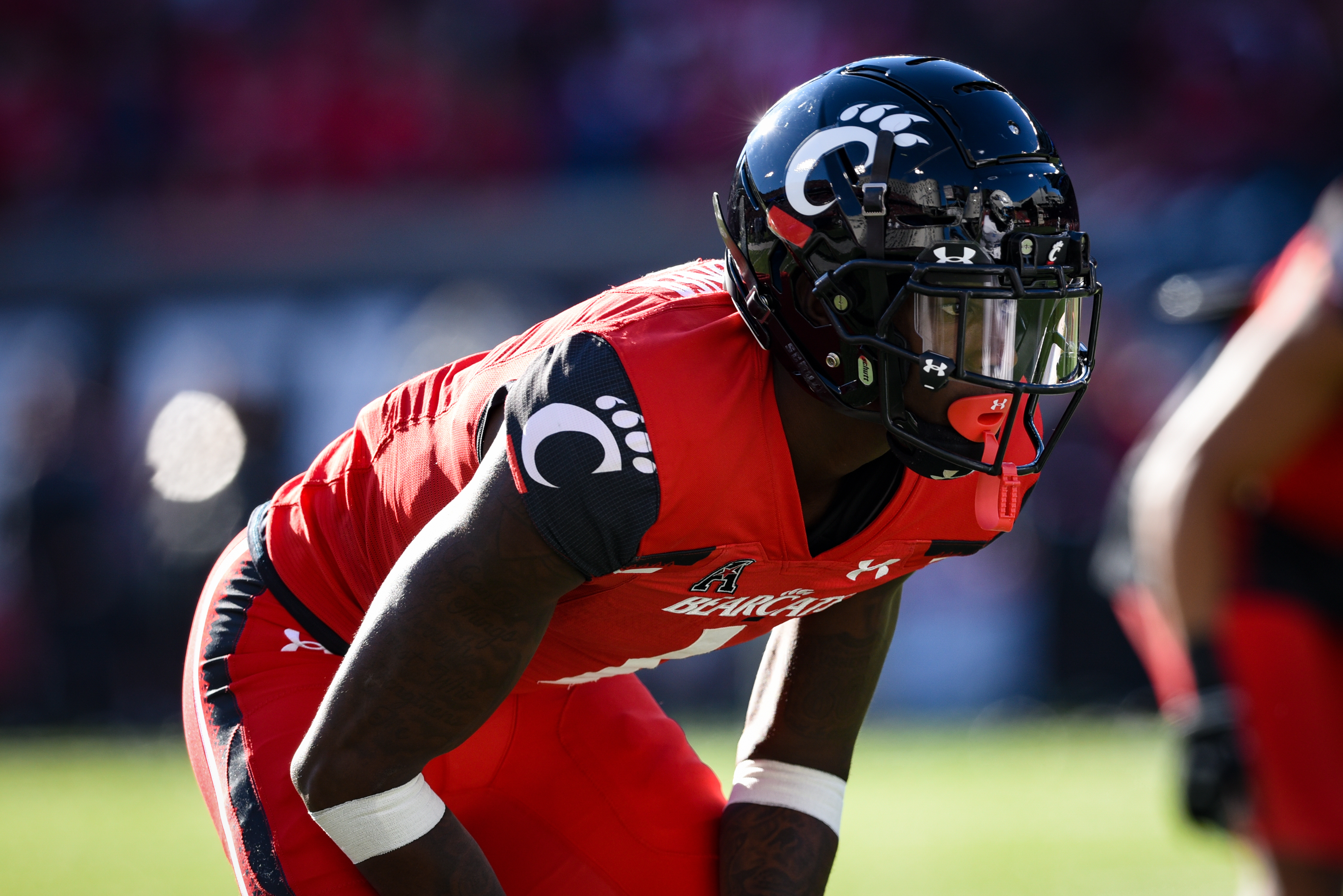 NFL Draft prospect Sauce Gardner in action for the Cincinnati Bearcats