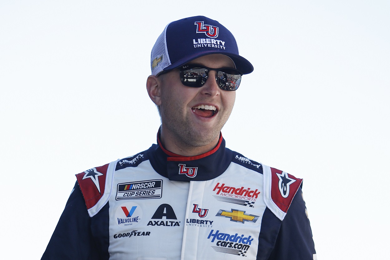 William Byron ahead of the 2022 NASCAR Cup Series Folds of Honor QuikTrip 500