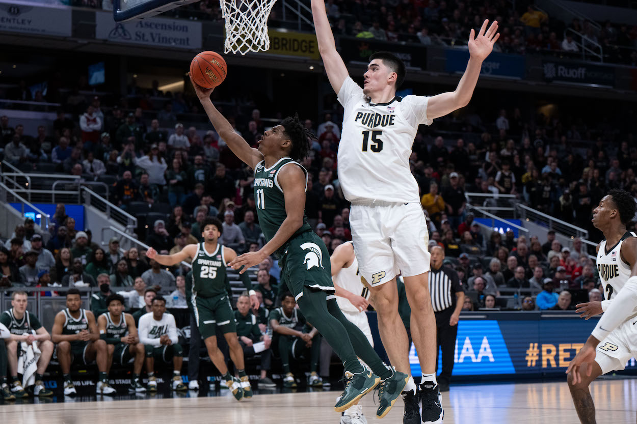 How Tall Is Purdue Center Zach Edey and How Much Does He Weigh?