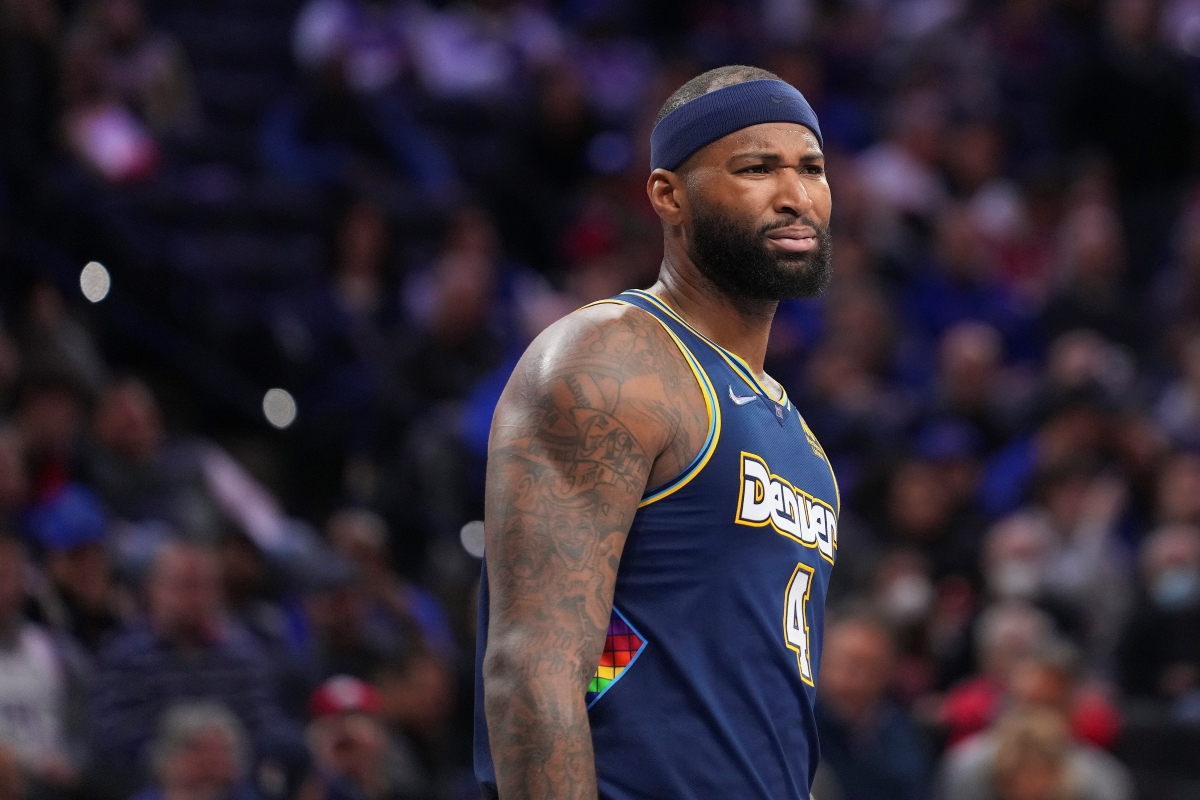 DeMarcus Cousins embarrassed James Harden during a Denver Nuggets-Philadelphia 76ers game.