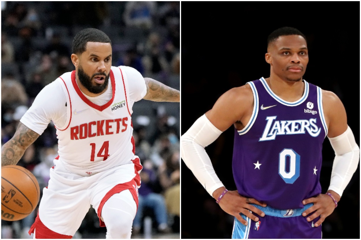 Los Angeles Lakers guard Russell Westbrook is going to be pushed by D.J. Augustin.