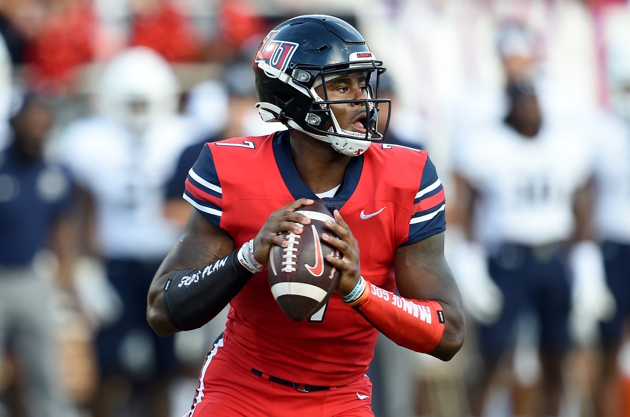 Malikl Willis, Liberty QB, potentially a draft option for the Indianapolis Colts