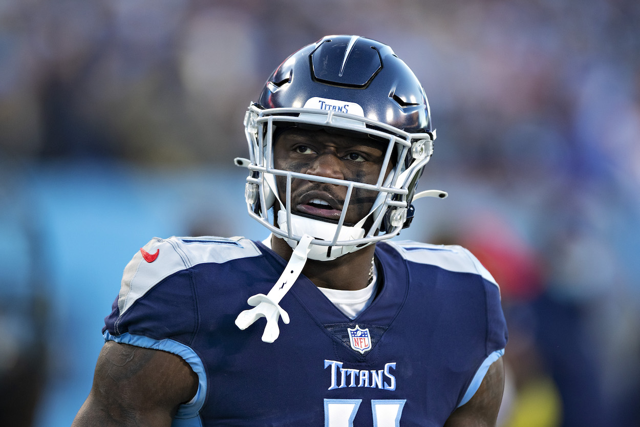 Possible Eagles trade target A.J. Brown .
