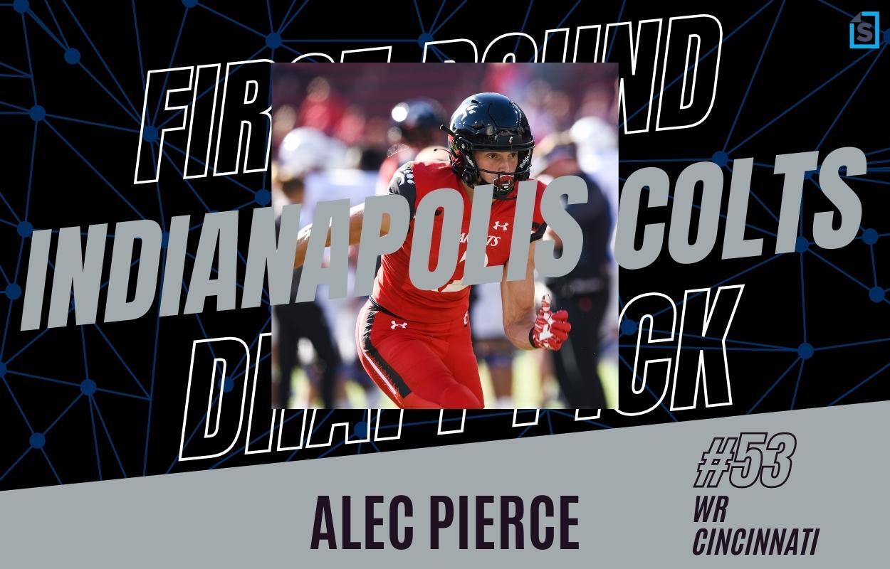 Alec Pierce of the Indianapolis Colts