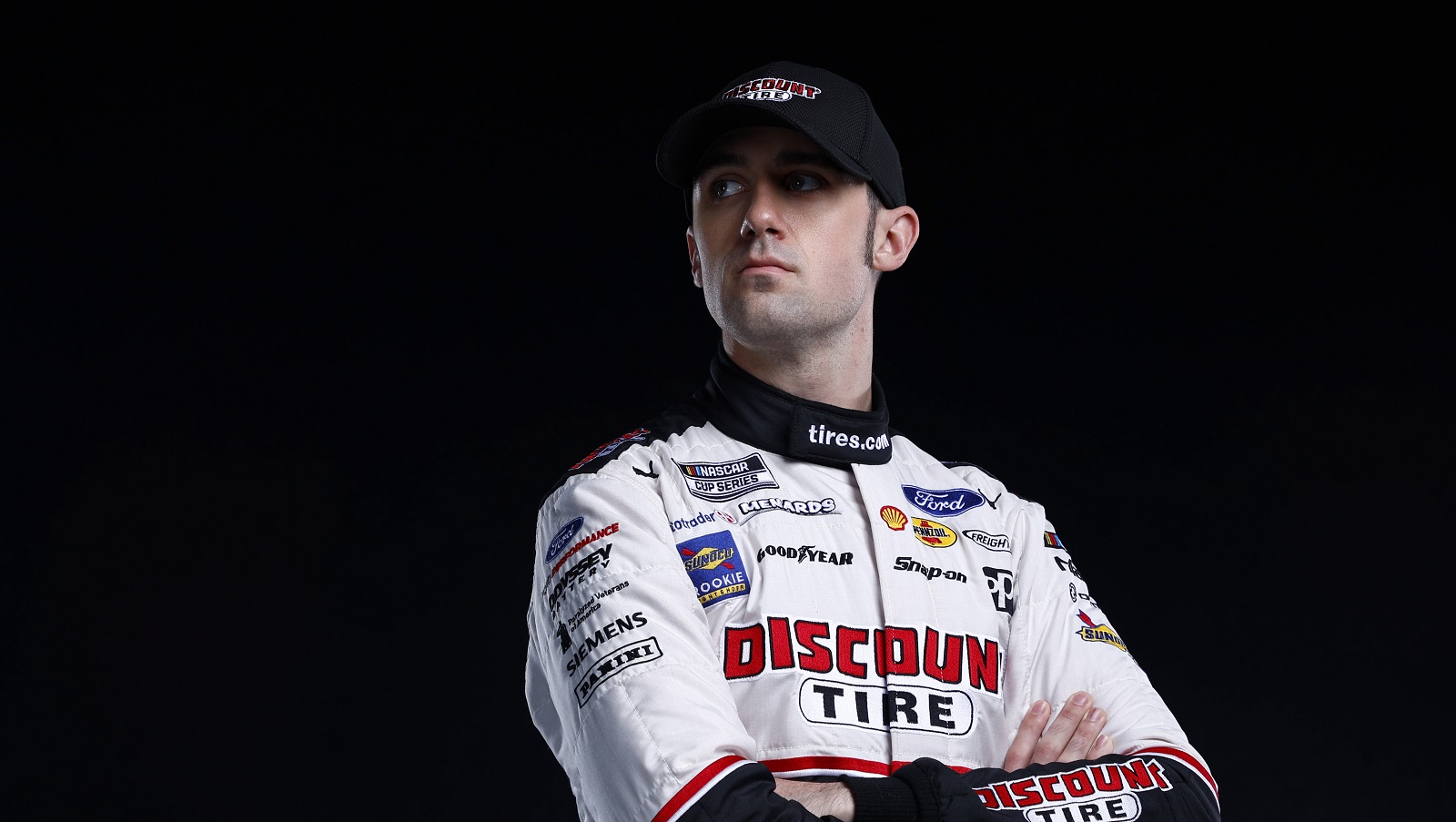 Austin Cindric poses for a photo during NASCAR Production Days at Clutch Studios on Jan. 19, 2022. | Jared C. Tilton/Getty Images