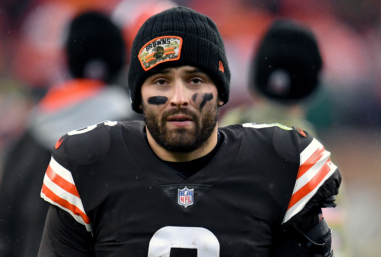 Cleveland Browns quarterback Baker Mayfield in 2021.
