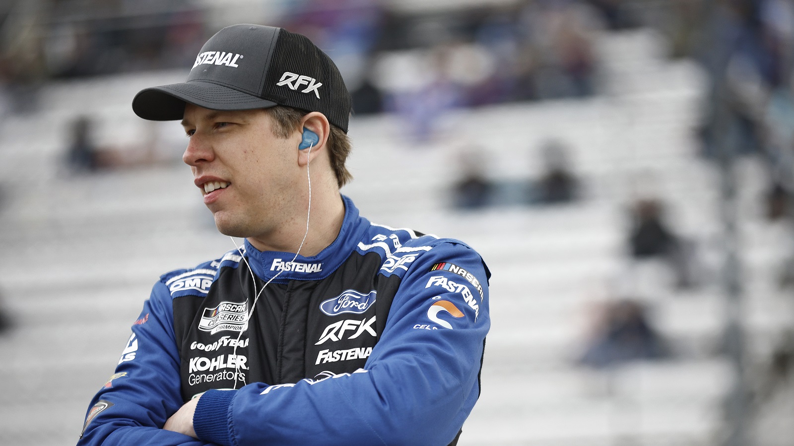 Brad Keselowski looks on during qualifying for the NASCAR Cup Series Blue-Emu Maximum Pain Relief 400 at Martinsville Speedway on April 8, 2022 in Martinsville, Virginia. | Jared C. Tilton/Getty Images