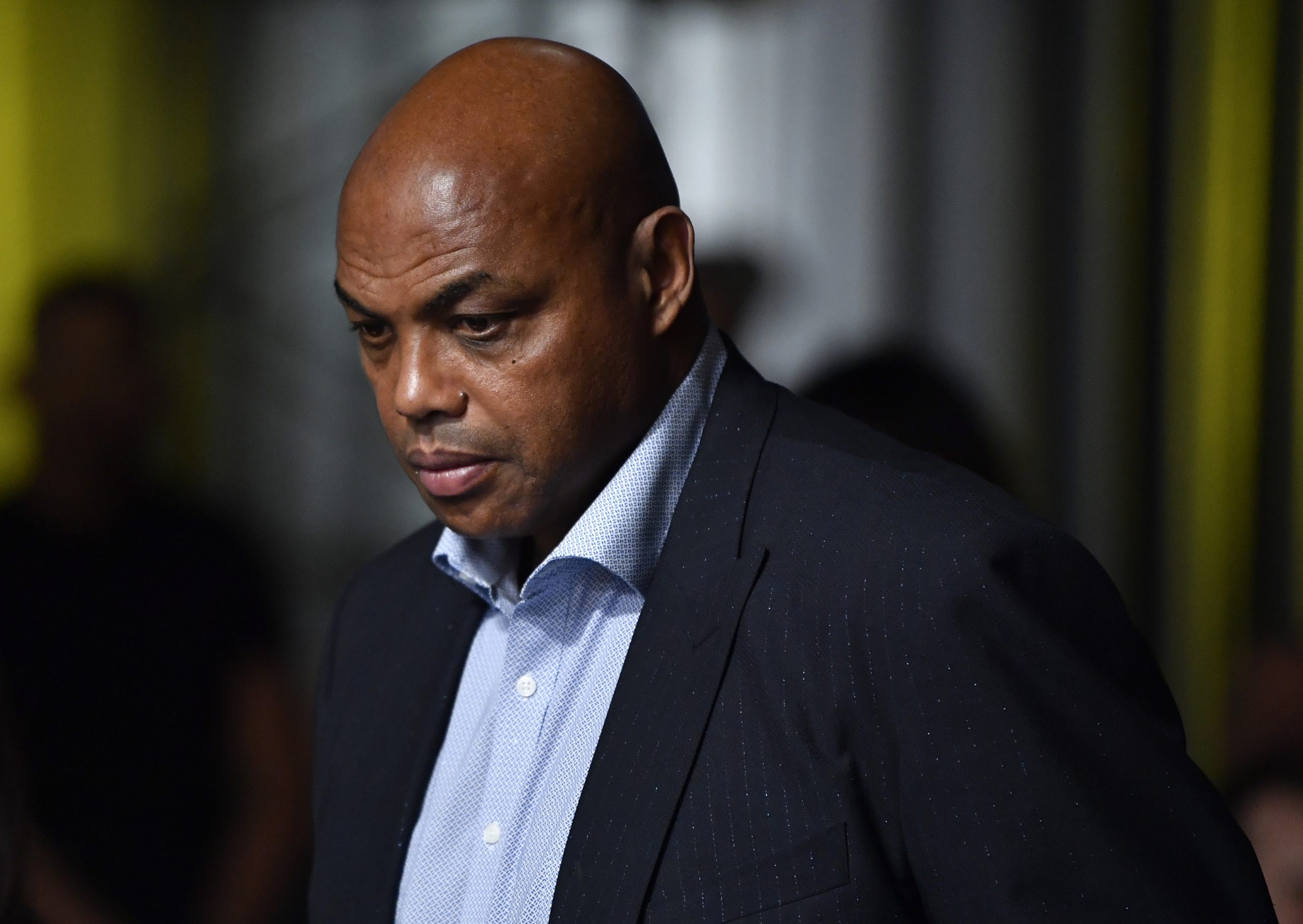 Charles Barkley is seen in attendance during the UFC Fight Night event.