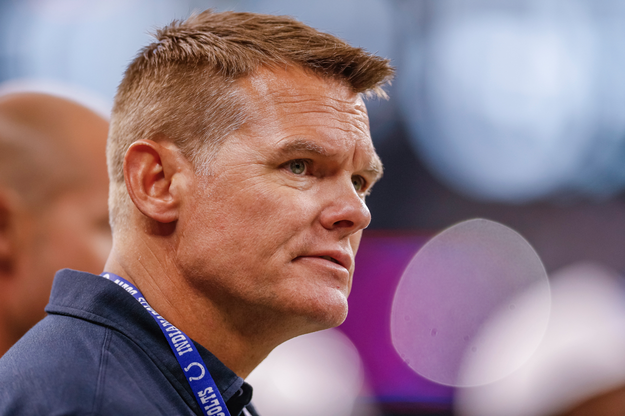 Indianapolis Colts general manager Chris Ballard during a preseason game against the Cleveland Browns.