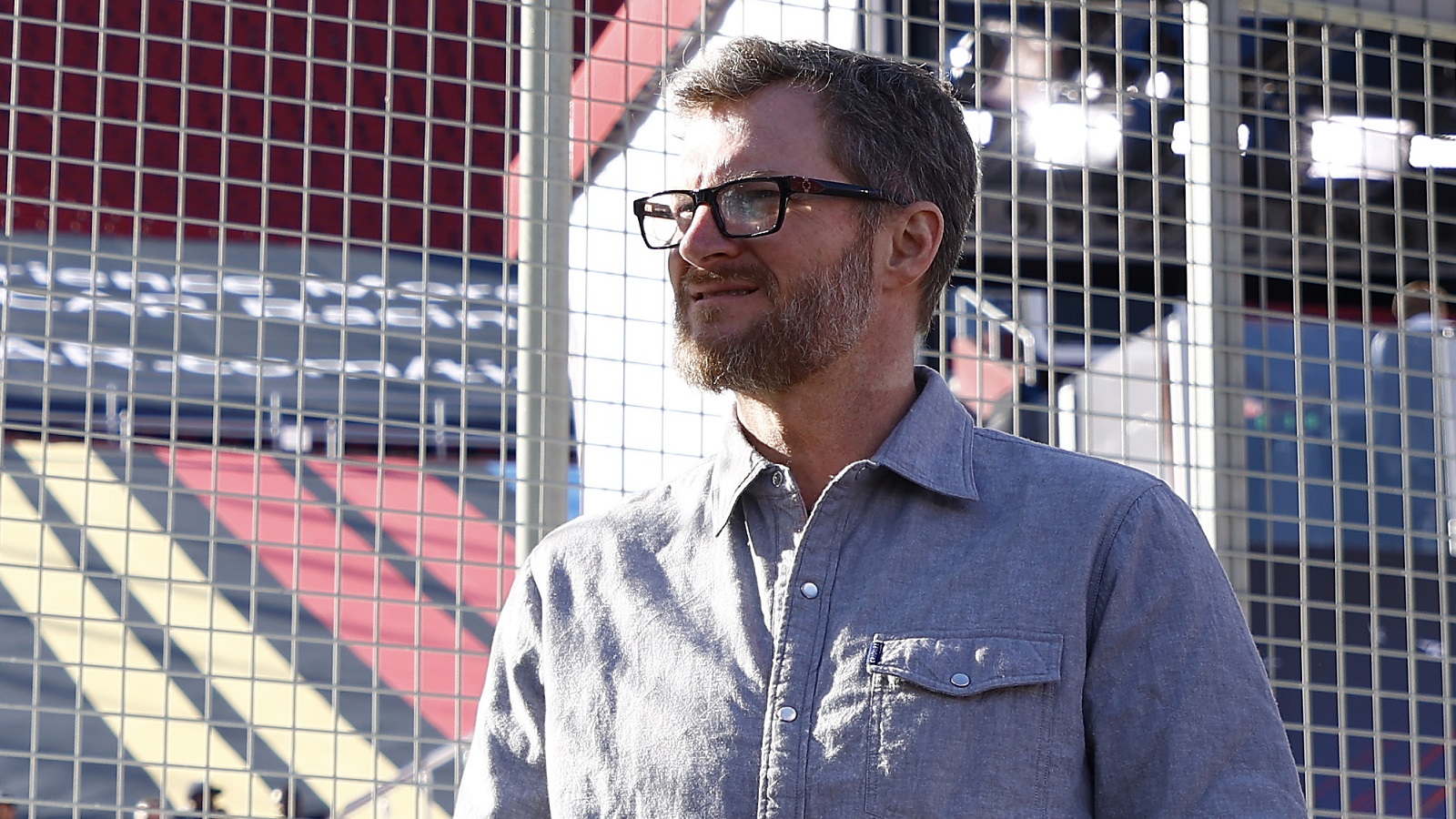 NASCAR Hall of Famer Dale Earnhardt Jr. on the track during previews for the NASCAR Cup Series  Busch Light Clash at Los Angeles Memorial Coliseum on Feb. 4, 2022 in Los Angeles. | Jared C. Tilton/Getty Images