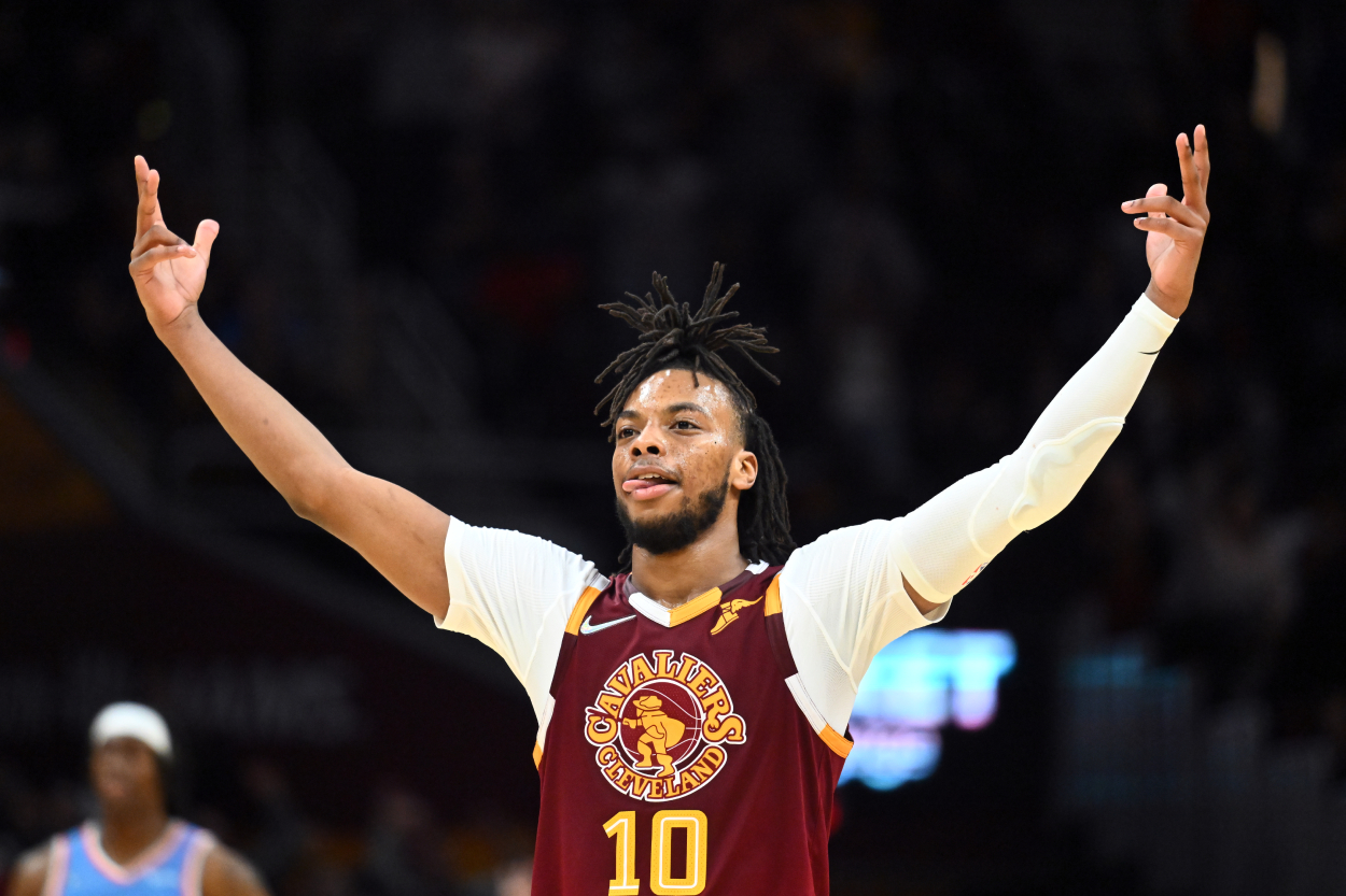 Cleveland Cavaliers star point guard Darius Garland in March 2022.