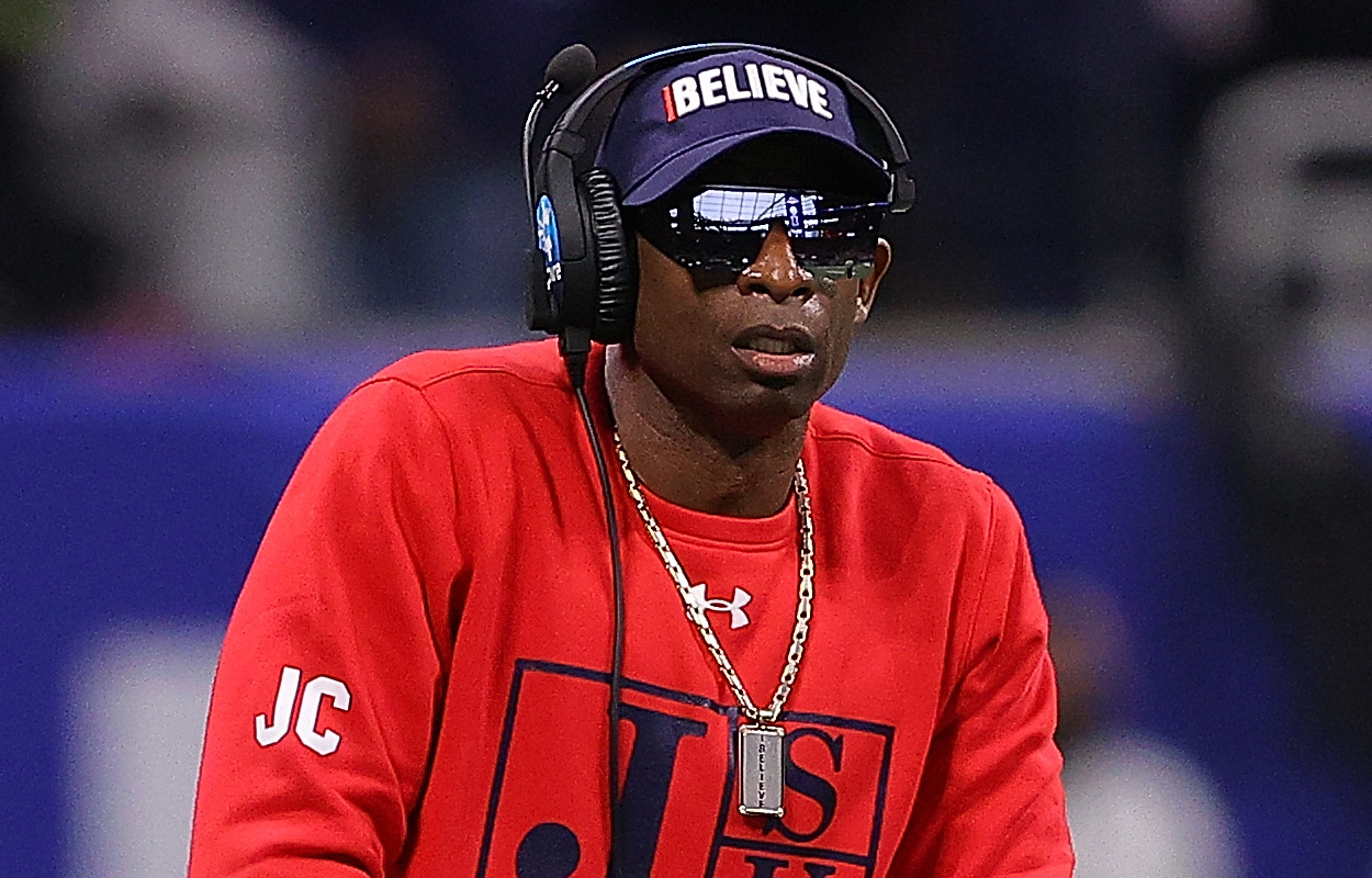Jackson State head coach Deion Sanders in 2021.