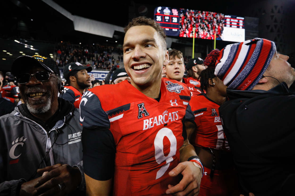 Former Cincinnati Bearcats quarterback and 2022 NFL Draft prospect Desmond Ridder.