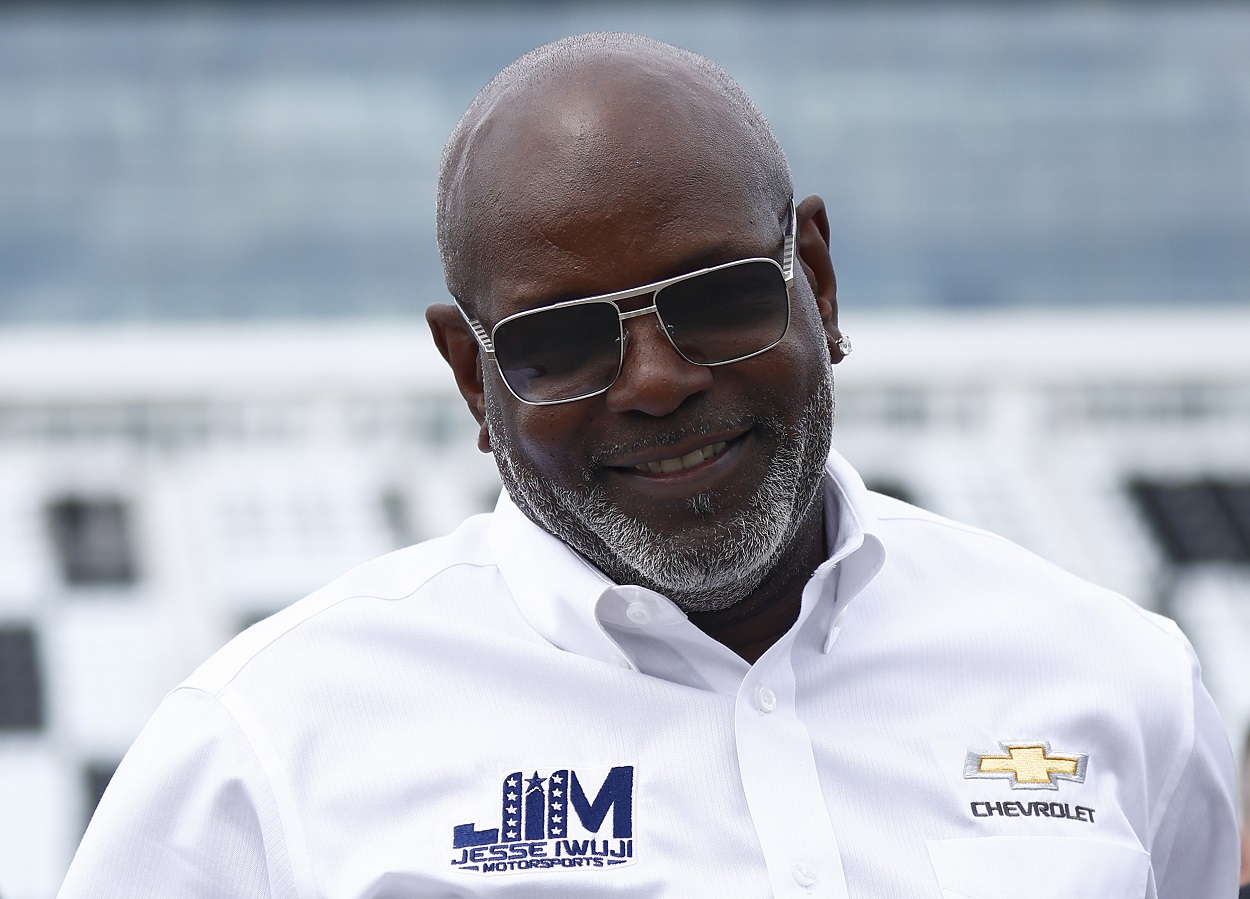 Emmitt Smith during qualifying for an Xfinity Series race in Daytona in February 2022