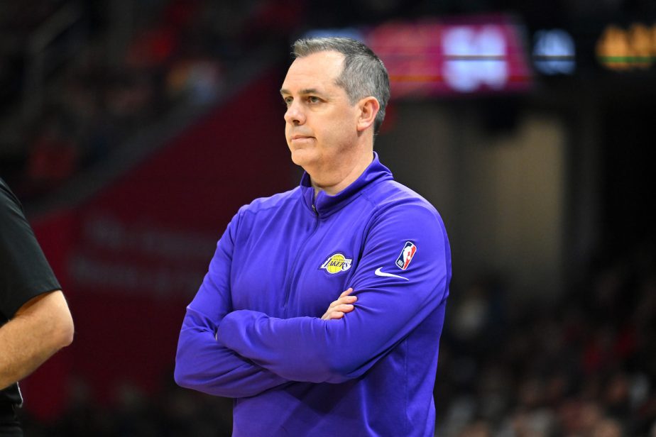 Frank Vogel looks on during a game.