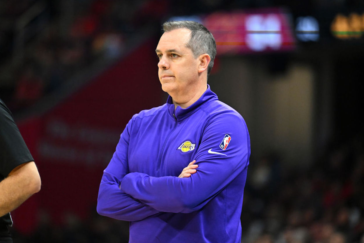 Head coach Frank Vogel during his time with the Lakers.