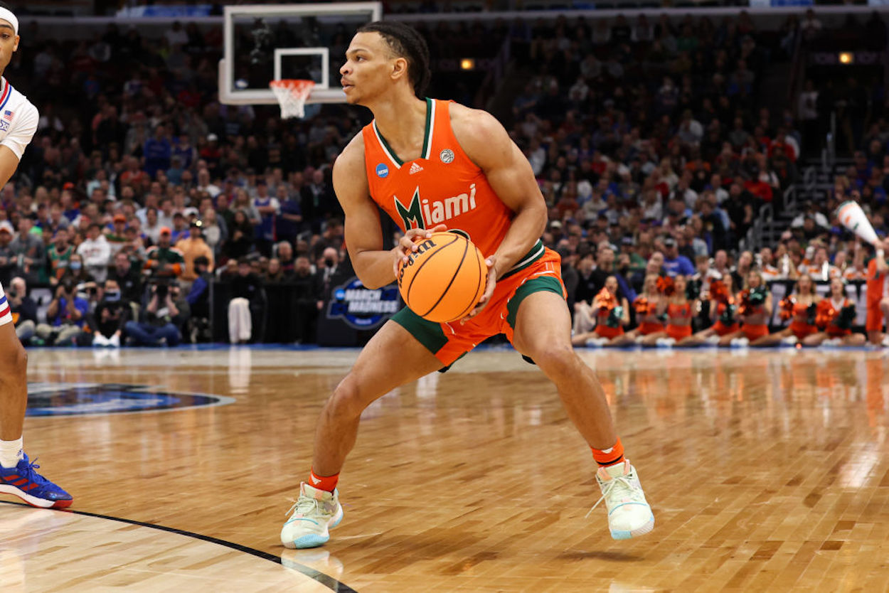 Isaiah Wong in action for the Miami Hurricanes.