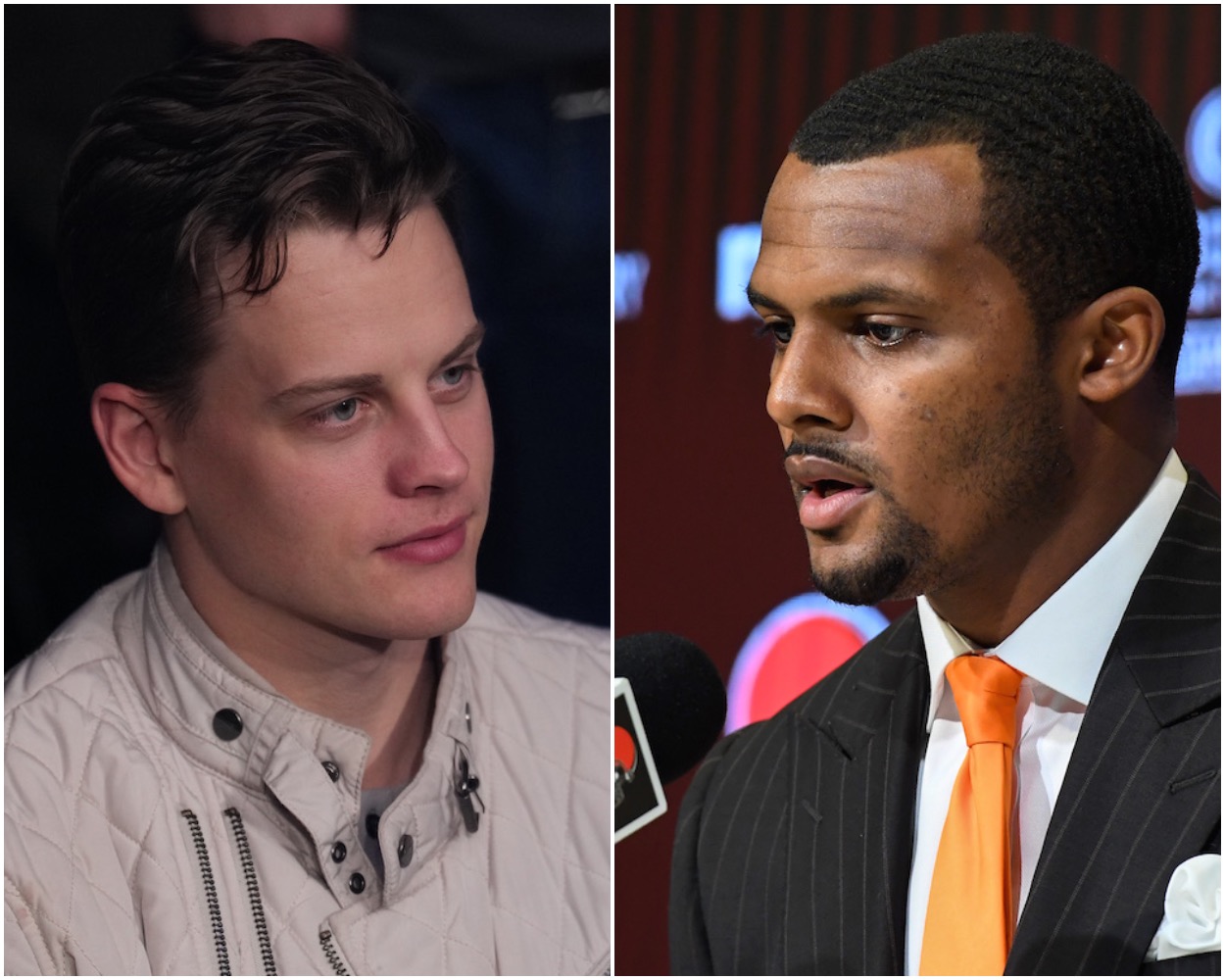 Bengals QB Joe Burrow, and Deshaun Watsom