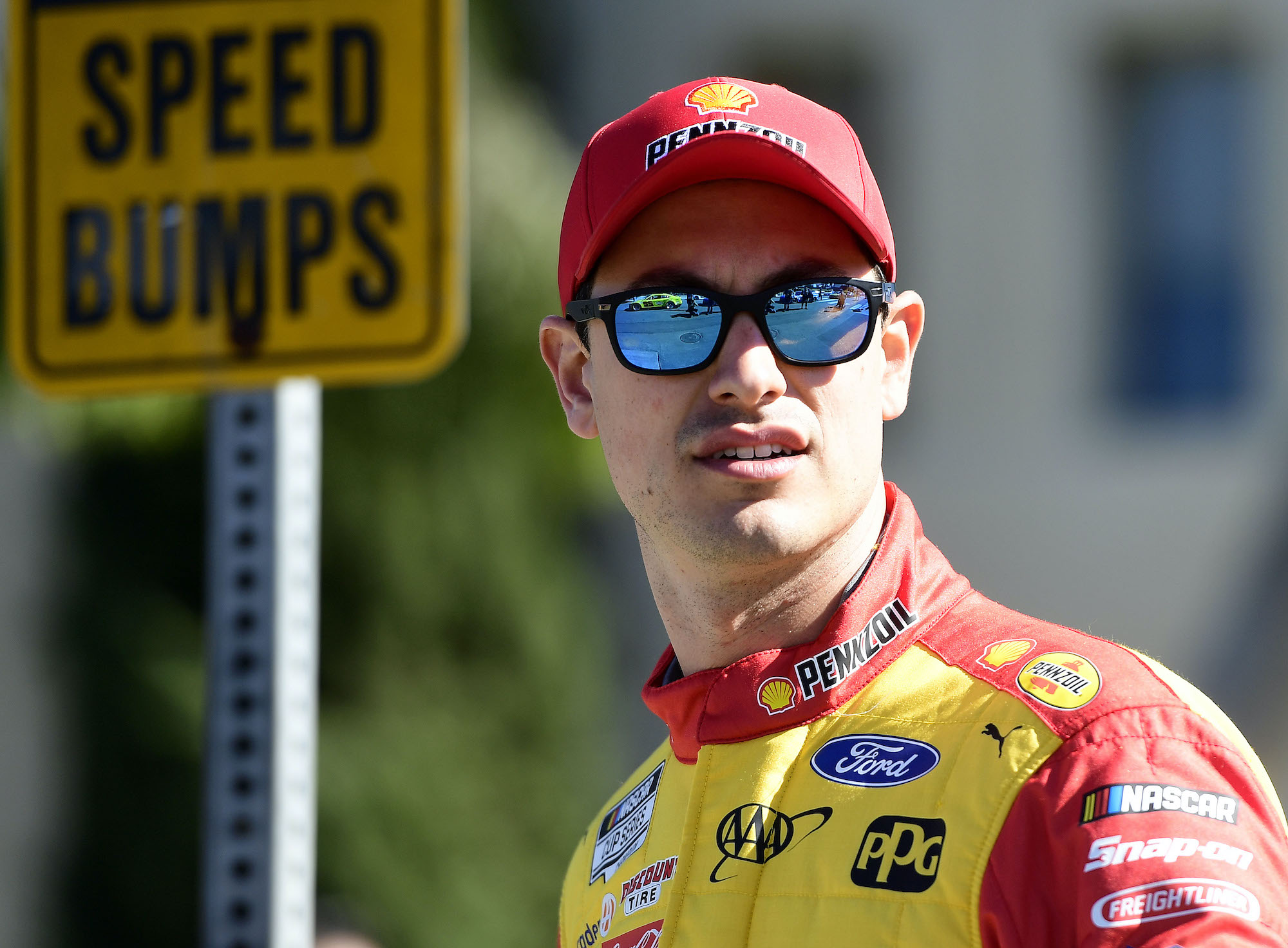 Joey Logano before race